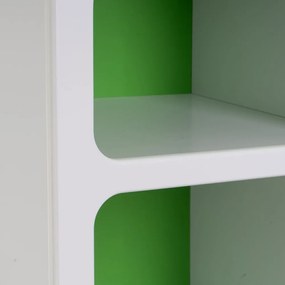 Bibliotecă albă/verde 40x100 cm – Casa Selección