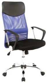 Scaun de birou Q-025 albastru/negru H116 cm