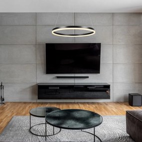 Lustra LED suspendata design circular Isaure, 80cm