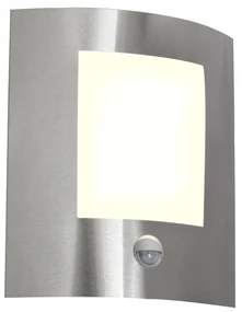Lampa de perete exterioara moderna din otel cu senzor de miscare IP44 - Emmerald 1