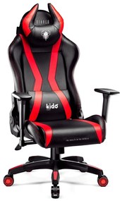 Scaun de gaming pentru copii Diablo X-Horn 2.0 Kids: negru și roșu