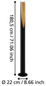 Lampadar LED PREBONE 1xGU10/4,7W/230V Eglo 39759