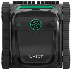 Robot curatare piscine fara fir Wybot S2, 91W, Pentru pana la 300 m², SMART, 3 moduri, Auto-parcare, Auto-revers, IPX8, Gri