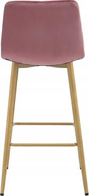 Scaun de bar POZZA VELVET, roz