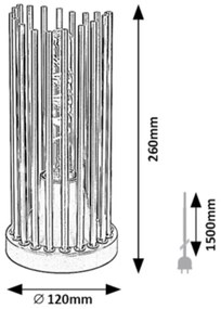 Lampadar ROXAS 1xE27/40W/230V Rabalux 74021