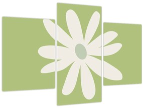 Tablou - Hippies, flori verzi N⁰2 (90x60 cm)