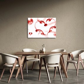 Tablou cu inima din fum (70x50 cm)