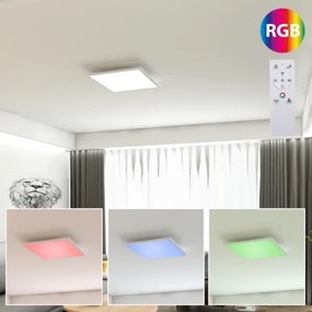 Plafonieră LED RGB dimabilă Brilo COLOUR LED/15W/230V 3000-6500K + telecomandă