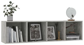 Biblioteca Comoda TV, gri beton, 143x30x36 cm 1, Gri beton