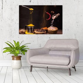 Tablou - Condimente în mișcare (90x60 cm)