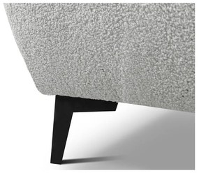 Pat matrimonial gri deschis tapițat cu spațiu de depozitare cu somieră 160x200 cm Makapu – Makamii