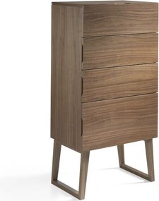 Dulapior elegant cu 4 sertare, design modern Walnut AC-CP1702-A
