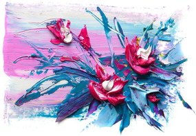 Fototapet - Flori de ulei (254x184 cm), în 8 de alte dimensiuni noi