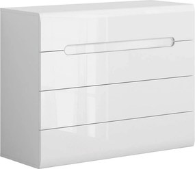 Comoda AZTECA TRIO, alb, PAL, cu sertare, 105x41x84 cm