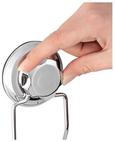 Savonieră argintie autoadezivă din oțel Bestlock Bath – Compactor