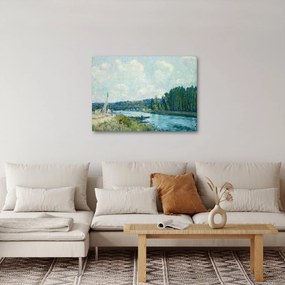 Tablou - Alfred Sisley, The Banks of the Oise, reproducere (70x50 cm)