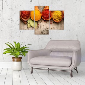 Tablou - Condimente pe lemn (90x60 cm)