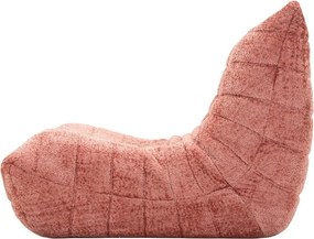 Fotoliu bean bag roz cu tapițerie din țesătură bouclé Mask – Mauro Ferretti