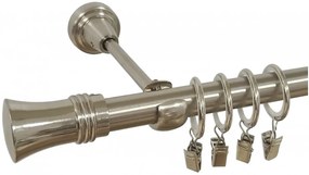Galerie simpla CAPRI /19 - INOX (Alege marime: 160 cm)