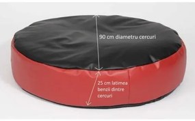 Fotoliu Relaxo, Material Piele ecologica - Grey