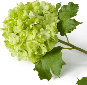 Buchet artificial LUX din 36 fire Hortensii verzi, Hydrangeas snowball