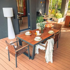 Set de mobilier de grădină TEXAS cu bancă și masă mare