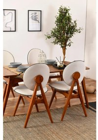 Set 2buc scaune sufragerie Toukuta (Nuc + Crem). 1107087