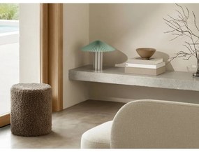 Veioză galbenă-argintie cu intensitate reglabilă cu abajur textil (înălțime 36 cm) Taite – Blomus