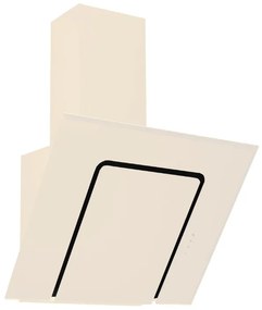 Hota decorativa Pyramis SQUARE 3423 IV, putere de absorbtie 500mc h, 1 motor, 60cm, Sticla Ivory