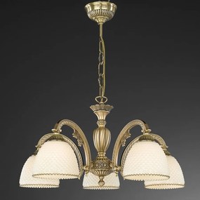 Candelabru din alama 5 brate design italian 7005