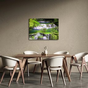Tablou - Cascada Huay Mae Khamin, Kanchanaburi, Thailanda (70x50 cm)