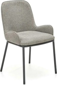 Scaun K481, gri/negru, stofa clasica/metal, 54x60x83 cm