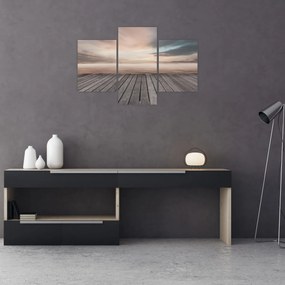 Tablou - Pier la apus de soare (90x60 cm)