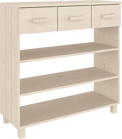 vidaXL Masă cafea „HAMAR”, maro miere, 90x35x90 cm, lemn masiv de pin