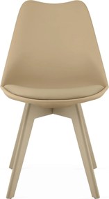 OFERTA Scaun bej BALI MARK cu picioare bej II. calitate