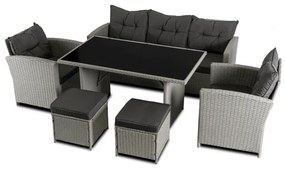 JAKS Mobilier ratan gri Colorado