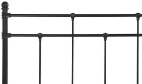 Pat matrimonial 180 cm LUXO (cu somieră) (negru). 1007327