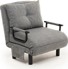 Fotoliu Extensibil,reglabil,Sento,175 x 50 cm,gri