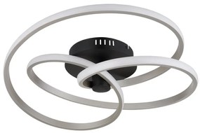 Plafoniera LED moderna GLYXAR negru/nickel