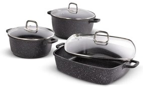 Lamart LT1287 Set de 6 vase Cast, negru