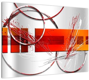 Tablou pe sticlă abstract (70x50 cm)