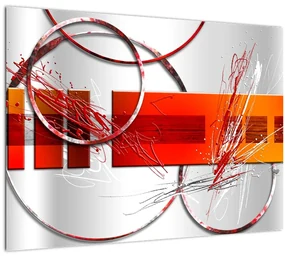 Tablou pe sticlă abstract (70x50 cm)