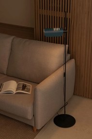 Lampadar metal stil retro cu abajur ajustabil MARTINICA negru, blue