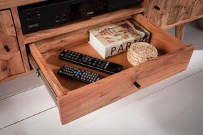 Comoda TV din lemn de salcam Mystic 140cm