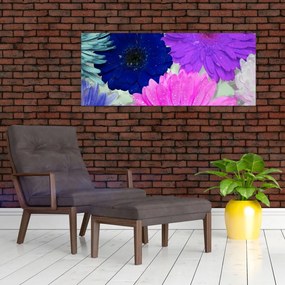 Tablou cu flori colorate (120x50 cm)