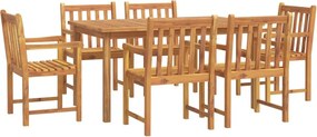 vidaXL Set mobilier de grădină, 7 piese, lemn masiv de acacia
