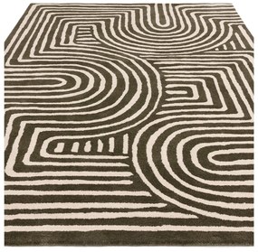 Covor verde handmade din lână 120x170 cm Reef – Asiatic Carpets