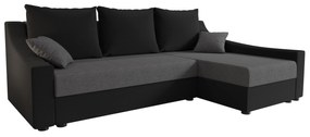 Colțar Opal L (Negru + Gri) (D). 1057321