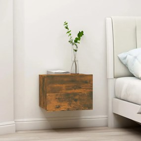 vidaXL Noptiere, 2 buc., stejar fumuriu, 40x30x30 cm, lemn prelucrat