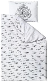 Lenjerie de pat luminoasa HARRY POTTER VISION alba Dimensiune lenjerie de pat: 70 x 90 cm | 140 x 200 cm